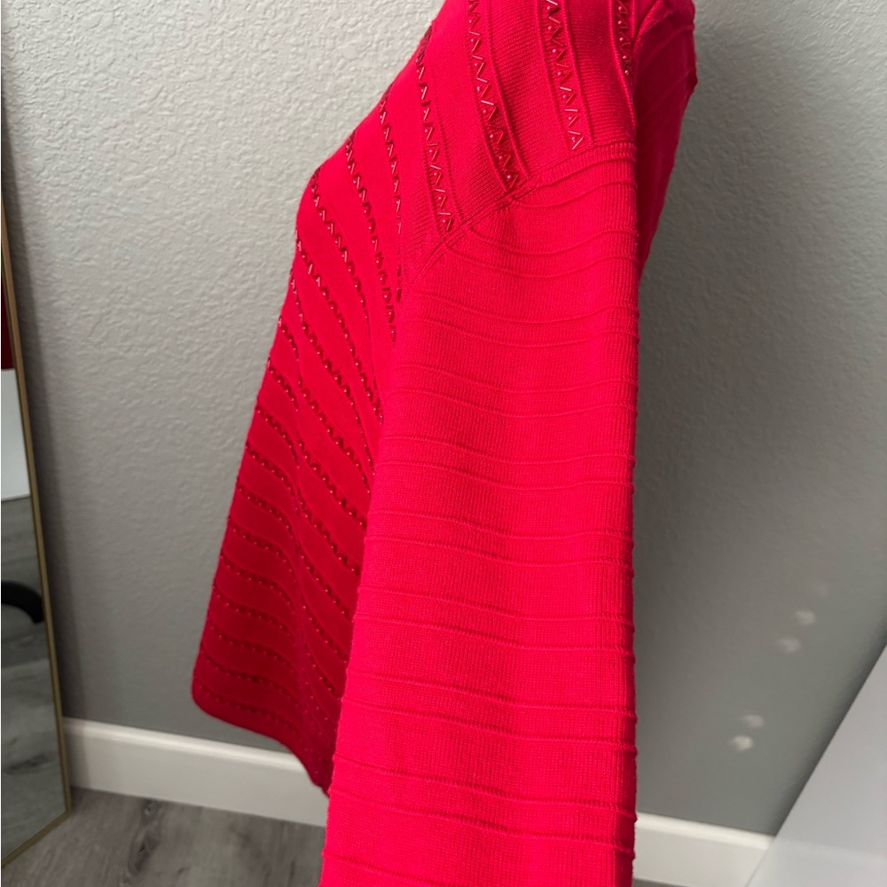 Red Knit Sweater - Picture 5 of 6